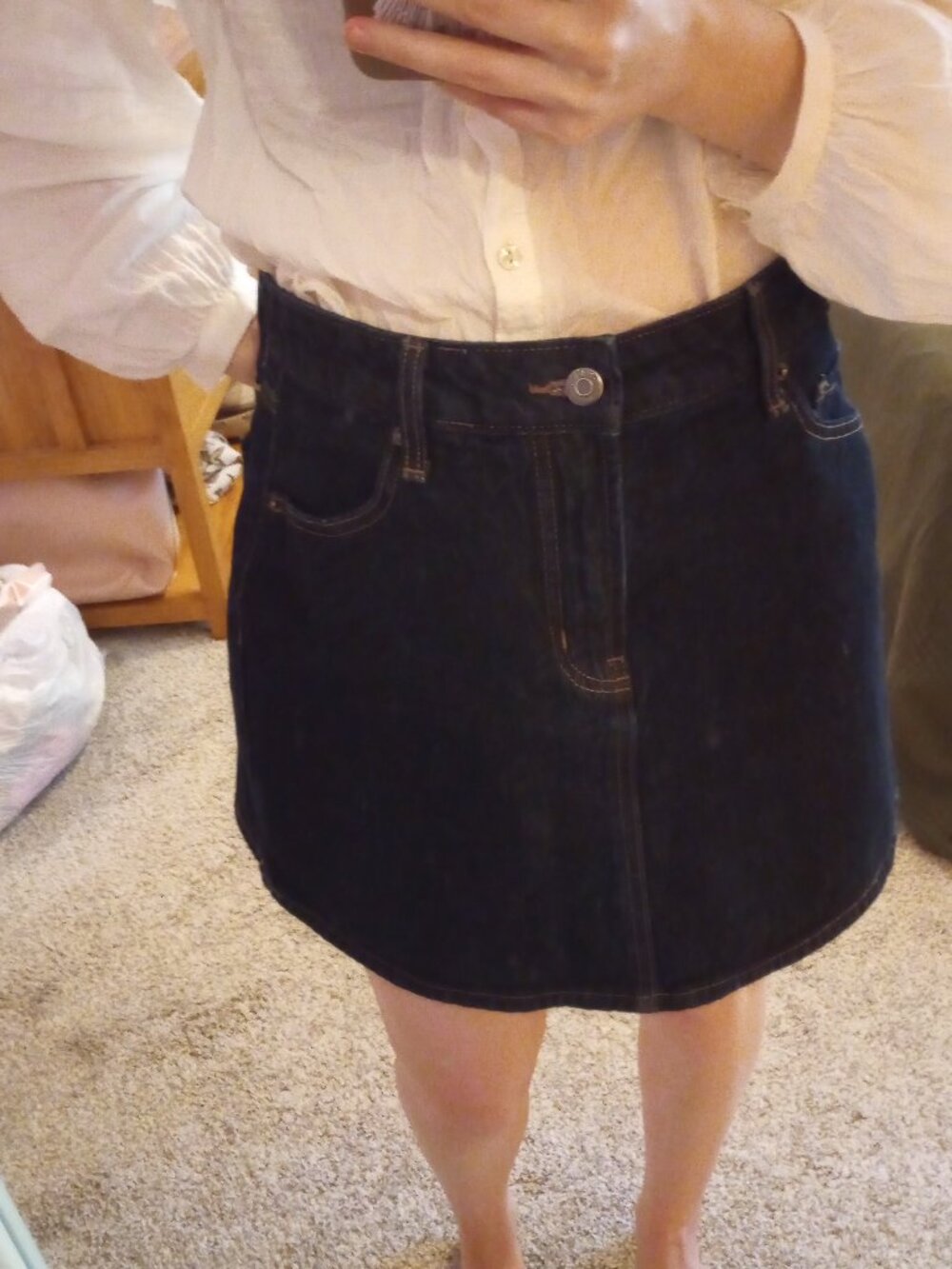 Old Navy mini denim skirt size 6